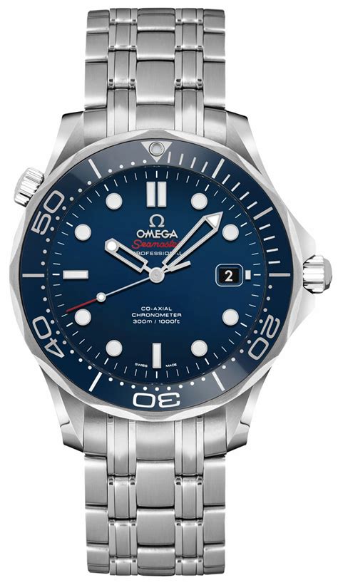 omega seamaster blue bezel black dial|Omega Seamaster chronometer automatic date.